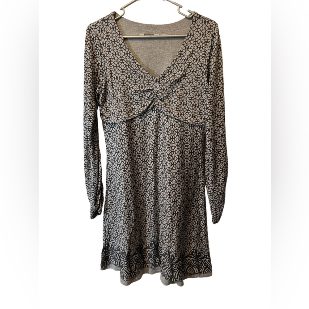Athleta Dhara Dress L/S Gray Size Medium